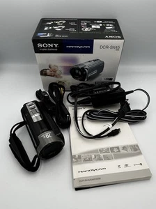 Sony DCR-SX45 Digital Compact Camcorder Black With Cords Battery Manual WORKS - Picture 1 of 11