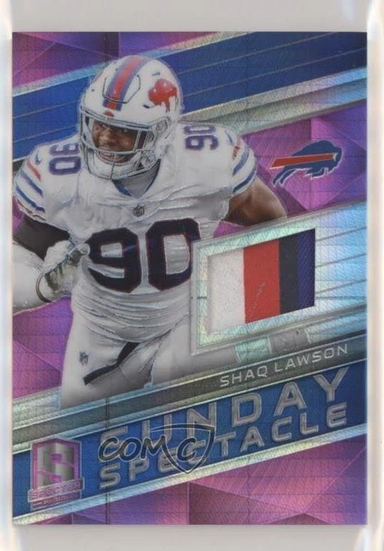 2018 Panini Spectra Sunday Spectacle Neon Pink Prizm /15 Shaq Lawson #19 - Image 1 of 2