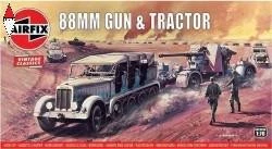 AIRFIX 1/76 VINTAGE CLASSIC: 88MM FLAK GUN E TRACTOR - Immagine 1 di 2