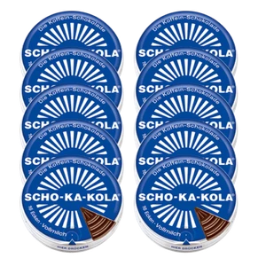 Esquinas de chocolate con leche entera SCHO-KA-KOLA, paquete de 10 - Imagen 1 de 1