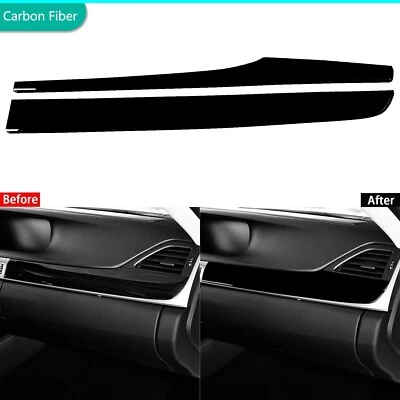 Glossy Piano Black Co-pilot Dashboard Panel Cover Trim For Lexus GS GS350 12-20 — 第 1/4 张图片