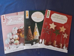 3 Stück Bastelbücher für Weihnachten TOPP, mit Vorlagen NEUWERTIG - Bild 1 von 2