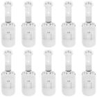  10 Pcs White Plastic Candle Hose Lamp Holder Light Bulb Socket E14 Base