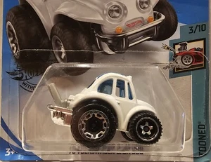 2020 Hot Wheels #126 Tooned 3/10 '70 VOLKSWAGEN BAJA BUG White  6SPW L40 - Picture 1 of 2