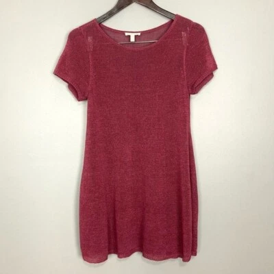 Женский свитер Eileen Fisher из льняной смеси туника размер XS открытые вязаные боковые прорези - Изображение 1 из 4