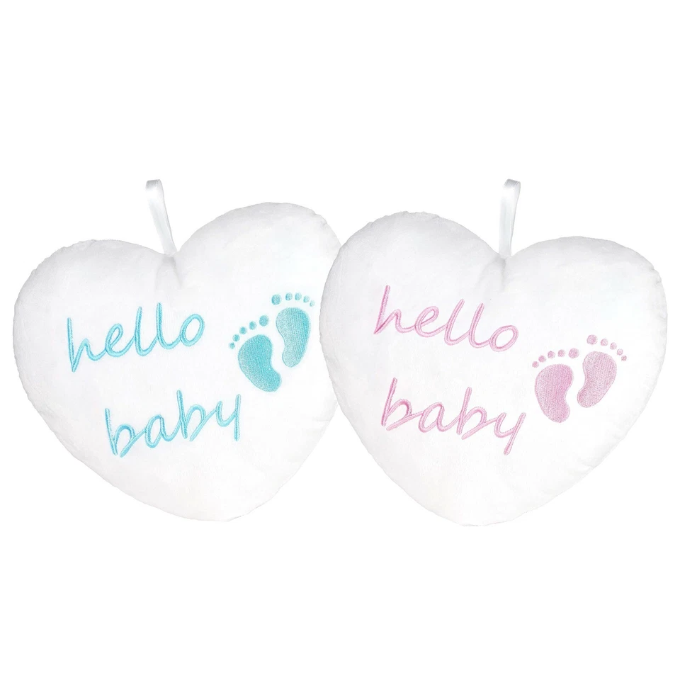 BRUBAKER Hello Baby Kissen Geschenk Geburt Neugeboren Babygeschenk Junge Mädchen - Bild 1 von 1