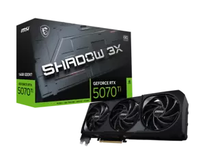 MSI RTX 5070 Ti GAMING SHADOW 3X OC 16GB Graphics Card - Picture 1 of 3