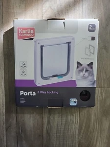 Katzentür, Katzenklappe, Cat Flap, 2 Wege , Karlie ,Braun, 19,2x20cm,Magnet,Neu - Bild 1 von 3