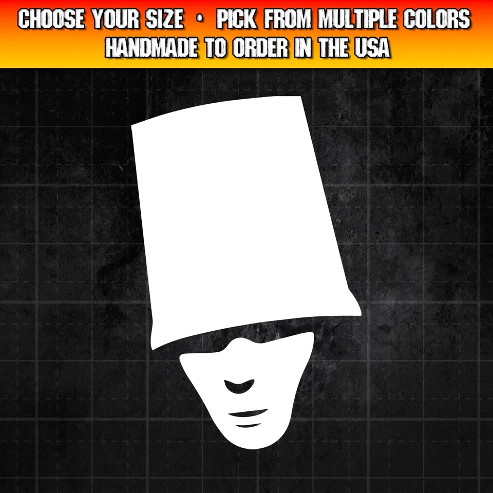 Buckethead Decal for Cars, Trucks, Laptops, Heavy Metal Rock Decal Sticker - Image 1 of 1