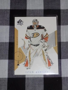 John Gibson Signed Upper Deck MVP Hockey Card Anaheim Ducks - Picture 1 of 1