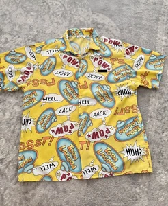 Rare 1999 Universal Studios Toon Lagoon Team Member Employee Shirt Yellow M - Picture 1 of 6