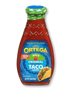 Ortega Taco Sauce, Original Mild 8-Ounce Glass Jar Pack of 12 - Picture 1 of 5