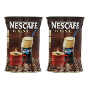 2 x Nescafe Classic Instant Coffee Hot or Cold Greek Frappe 200g