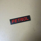 1x Red Matte Petrol Black Metal Sticker Badge Emblem Decal Auto Suv Turbo Racing
