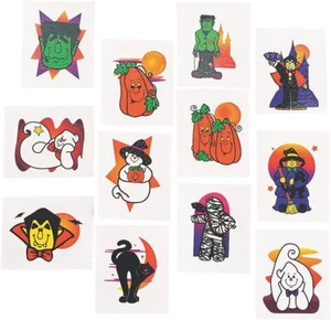 Fun Express 72 Halloween Glitter Tattoos - Picture 1 of 1