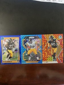 2021 Optic Najee Harris Blue Scope Jerome Bettis /199 TJ Watt Orange Reactive