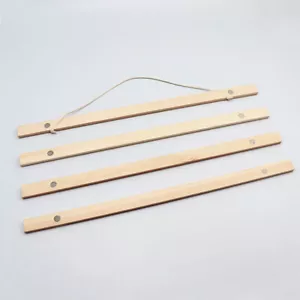 A0 A1 A2 A3 Wooden Poster hanger gripper wood holder Snap hanging window display - Picture 1 of 30