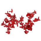 50x Metall Brads Herz Rot Pastell DIY Papier Scrapbooking Valentinstag