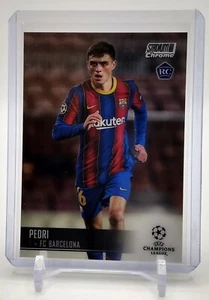 2020-21 Topps Stadium Club Chrome UEFA Champions League Pedri RC #26 - Picture 1 of 2