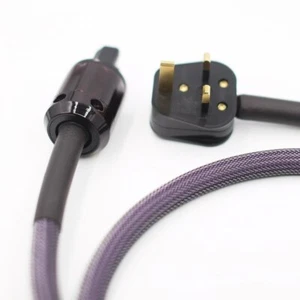 HiFi Audiophille OCC Copper UK AC Mains Power Cable 3 Pin Plug Power Cable - Picture 1 of 16