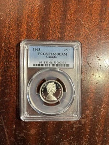 1965 Canada  Gem PL Twenty Five Cents  Quarter   PCGS PL 66 DCam - Picture 1 of 1