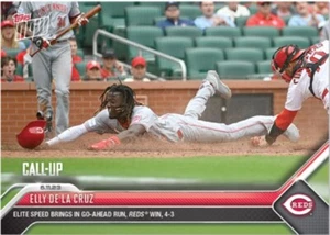 Elly De La Cruz 2023 MLB TOPPS NOW #430 Elite Speed Scores Go Ahead Run - Foto 1 di 2