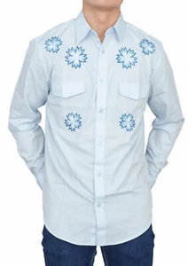 Réplica de la película de Pedro Napoleón Disfraz de Halloween Occidental Camisa con botones - Imagen 1 de 6