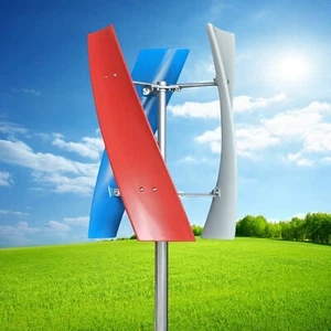 Windrad Windkraftanlage 400W Garten Windturbine windgenerator Vertikal 24V NEU - Bild 1 von 17