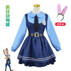 Cosplay Zootopia Rabbit Judy Dresses Zootropolis Halloween Women Girls Suits