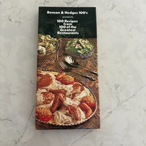 Vintage 1978 Benson & Hedges 100s: 100 Recipes from 100 of the Great Restaurants - Picture 1 of 10