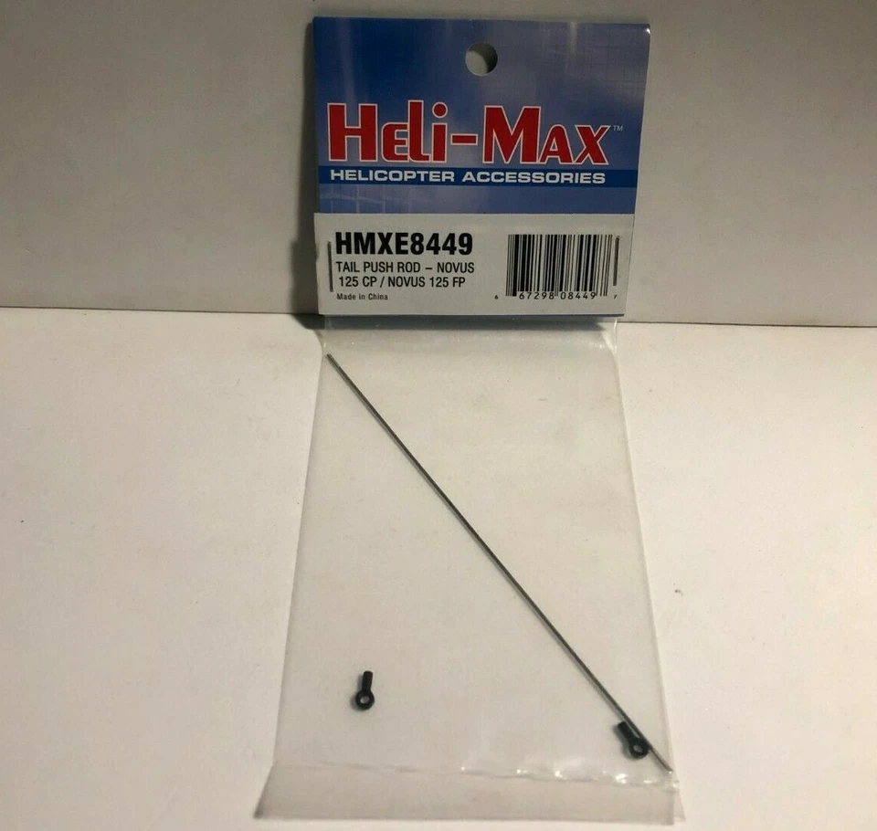 Heli-Max HMXE8449 Tail Push Rod for NOVUS 125 CP FP Heli Helicopter - Image 1 of 1
