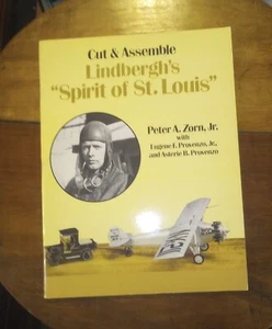 1982 Cut & Assemble Lindbergh's "Spirit of St. Louis" Book - Peter A. Zorn Jr. - Imagen 1 de 12