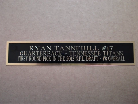 Ryan Tannehill Football Card Plaque Or Display Case Nameplate Titans 1.5" X 6" Cover