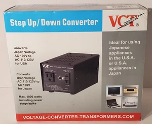 VCT VT-1000J - Transformador de voltaje ascendente/bajado japonés convierte Japón 100 V - Imagen 1 de 11