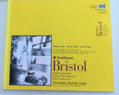STRATHMORE BRISTOL Smooth 300 Series 20 Sheets Large 14 x 17 ART PAD - Image 1 of 4