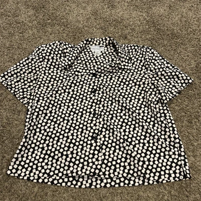 Блузка женская Leslie Fay галантерейная с коротким рукавом размер 16P B27 - Изображение 1 из 3