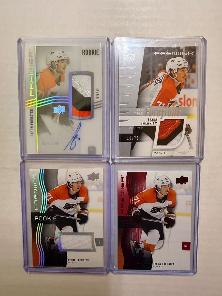 2023-24 Upper Deck Premier TYSON FOERSTER Rookie Patch Auto #/249 Plus Extras!!! - Image 1 of 4