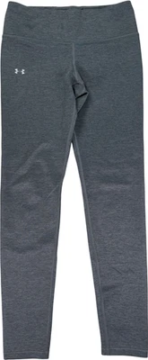 Leggings de compresión Under Armour ColdGear gris jaspeado para mujer - M Foto 1 de 3