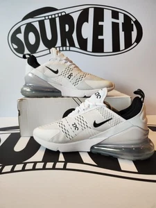Nike Air Max 270 bianco/nero-bianco 9.5UK/10.5US NUOVISSIME - Foto 1 di 10
