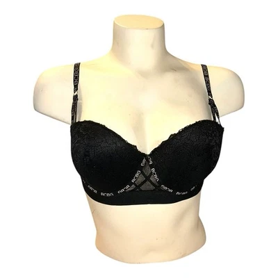Sujetador push up BCBGeneration 36C encaje con aros negro correas ajustables Foto 1 de 4