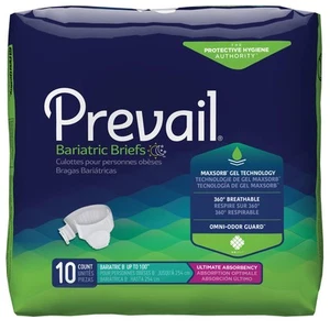 Slip d'incontinence bariatrique ultime absorption, taille B, 10 pièces - Photo 1/3