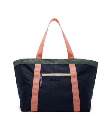 Victoria's Secret PINK Large Weekender Travel Beach Tote Bag Color Block Navy - Image 1 of 3