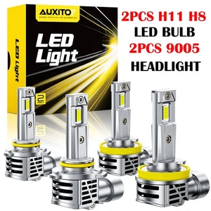 4X H11 9005 AUXITO LED Headlight Bulbs High Low For Chevy Tahoe 2015-2019 M6S EW - Picture 1 of 10