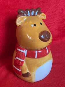 DAVID'S RENTIER WEIHNACHTEN KERAMIK KEKSDOSE ** Weitere VINTAGE-Artikel hier ansehen - Bild 1 von 4