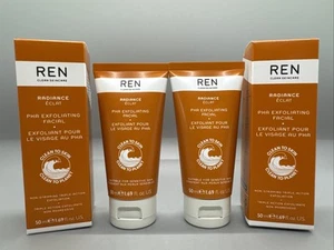 {A} 2x Ren Skincare Radiance PHA Exfoliating Facial 1.69 fl oz/50 ml New Boxed - Picture 1 of 4
