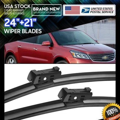 Windshield Wiper Blades 24''+21'' Set  For 2010-2016 Chevrolet Equinox Series - Image 1 of 4