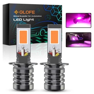 H3 Strobe Flash Purple Fog Light Bulbs For Lexus GX470 LX470 SC430 2003-2009 - Picture 1 of 7