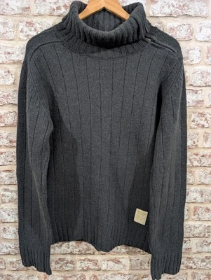 Diesel Turtle Neck Wool Jumper. Mens Extra Large. Dark Grey - Image 1 of 4
