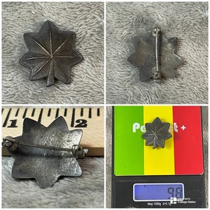 ¡Pin insignia hombro rango teniente coronel plata esterlina!! - Imagen 1 de 9