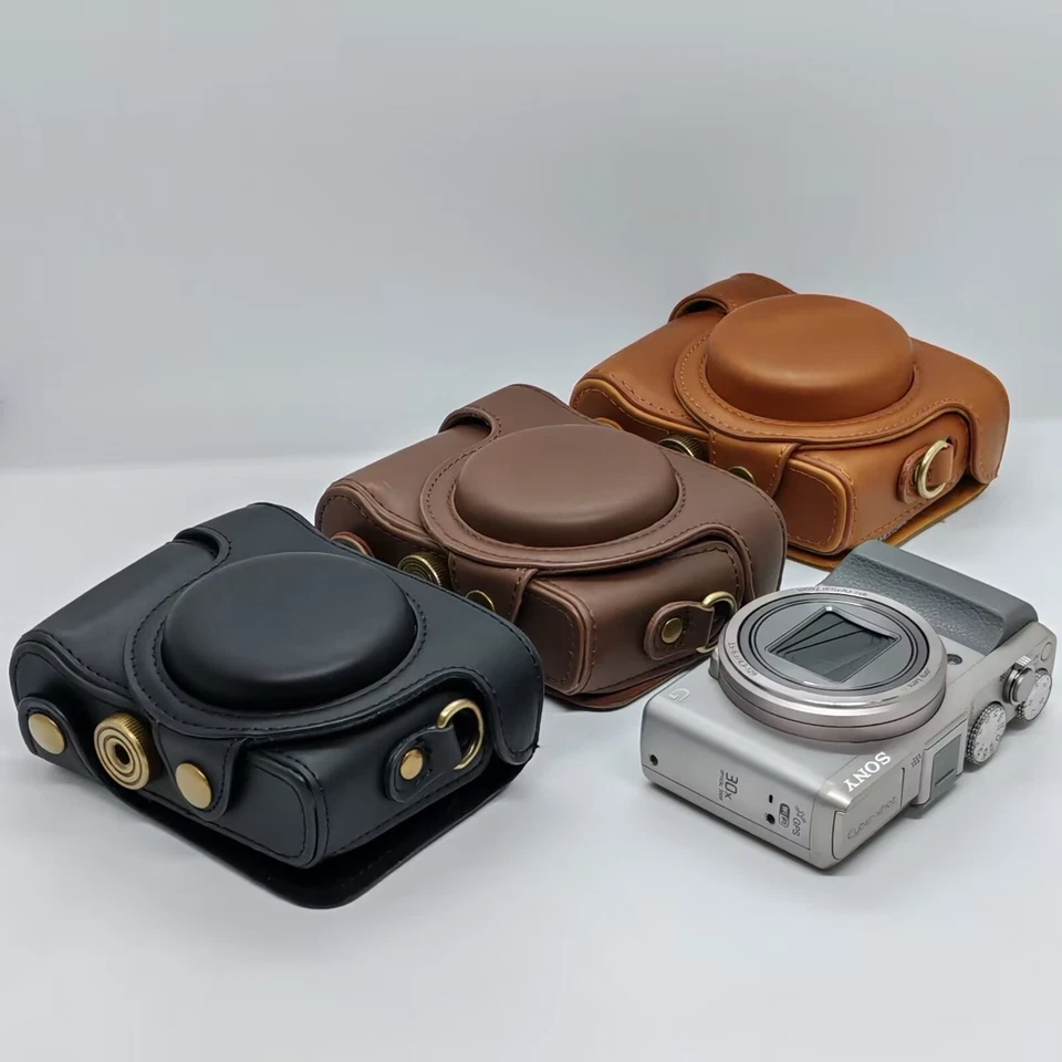 Leather camera case bag Grip Strap For Sony DSC-HX50 HX60 HX30 - Image 1 of 1